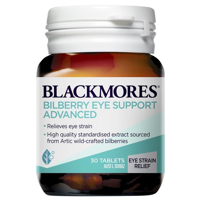 [CLEARANCE Expiry: 23/10/2024] Blackmores Bilberry Eye Support Advanced 30 Tablets