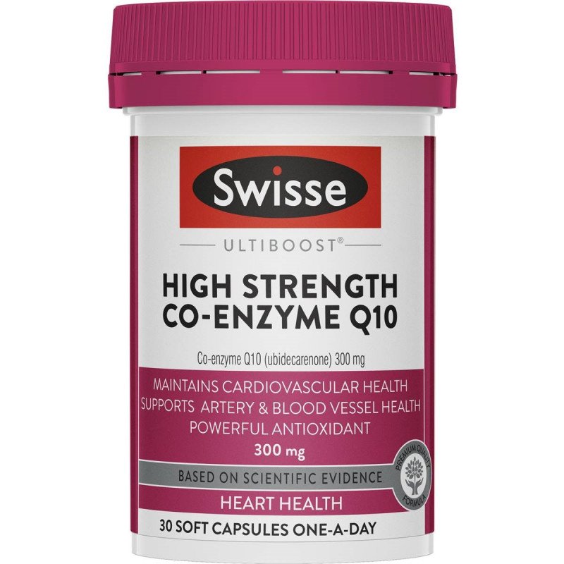 [Expiry: 11/2025] Swisse Ultiboost High Strength Co-Enzyme Q10 300mg 30 Capsules