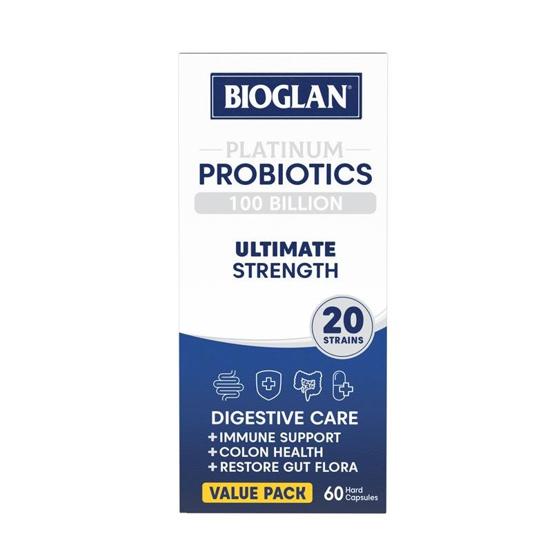 [Expiry: 12/2025] Bioglan Platinum Probiotics 100 Billion 60 Capsules