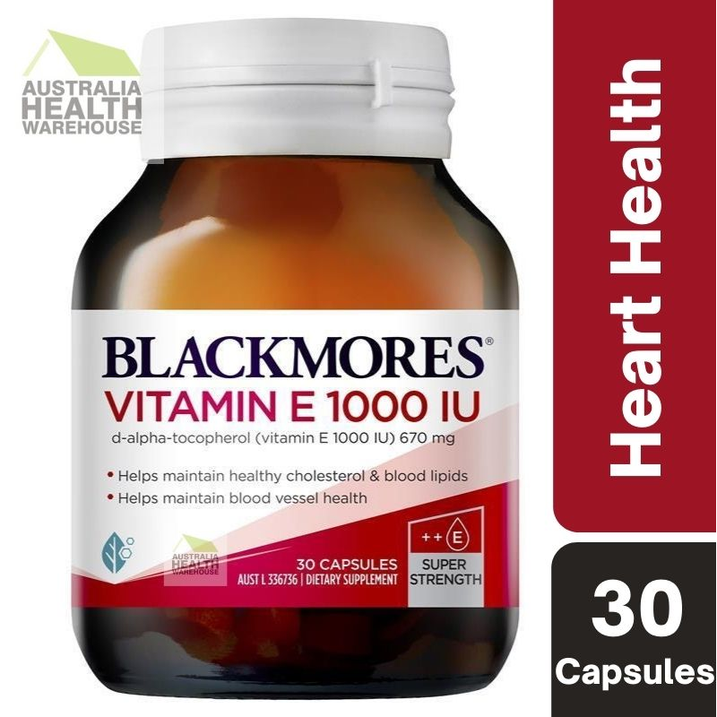 [Expiry: 01/2028] Blackmores Vitamin E 1000IU 30 Capsules