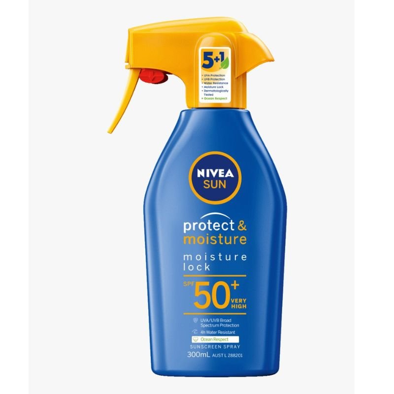 [Expiry: 03/2025] Nivea Sun SPF 50+ Protect & Moisture Sunscreen Trigger Spray 300mL