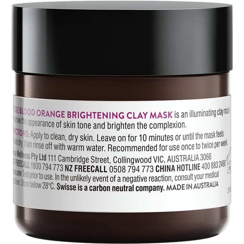 Swisse Blood Orange Brightening Clay Mask 70g