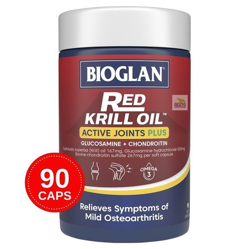 [Expiry: 08/2027] Bioglan Red Krill Oil Active Joints Plus 90 Capsules