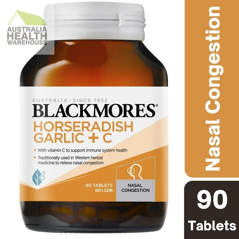 [Expiry: 08/2025] Blackmores Horseradish Garlic + C 90 Tablets