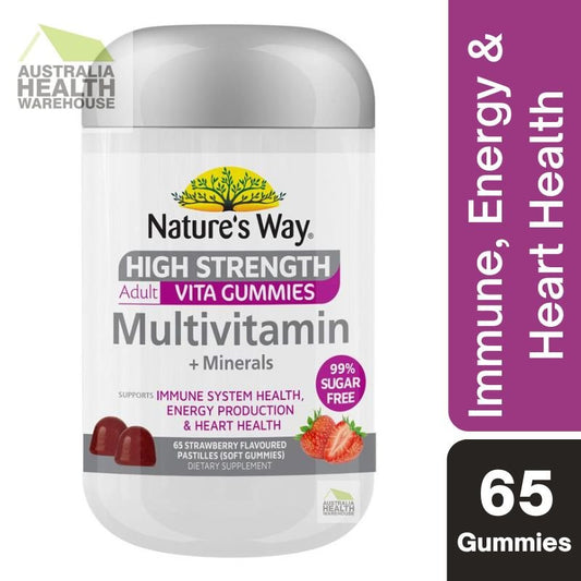 [CLEARANCE] Nature's Way High Strength Adult Vita Gummies Multivitamin 65 Gummies [November 2023]