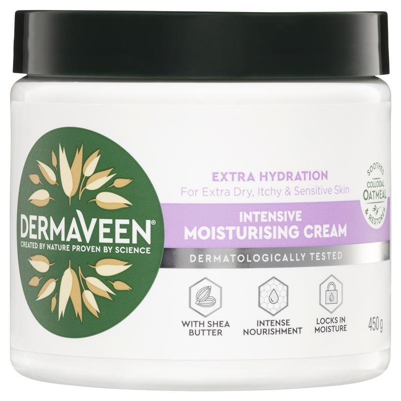 [EXP: 01/2026] DermaVeen Extra Hydration Intensive Moisturising Cream 450g