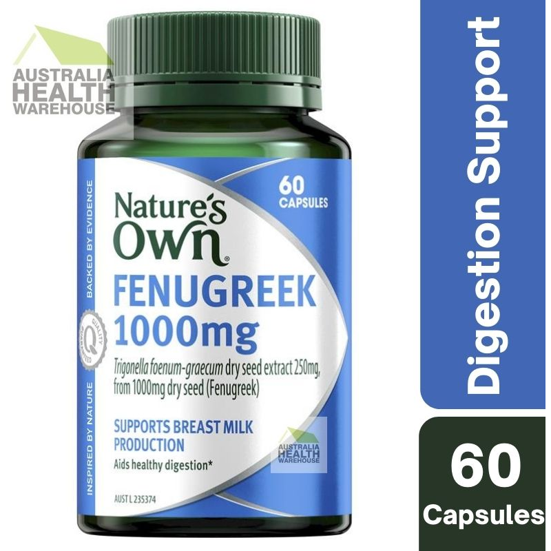 [CLEARANCE Expiry: 06/2024] Nature's Own Fenugreek 1000mg 60 Capsules