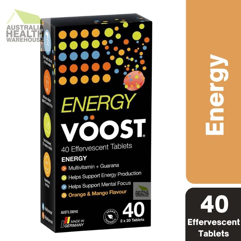 [Expiry: 11/2025] Voost Energy Orange & Mango Effervescent 40 Tablets