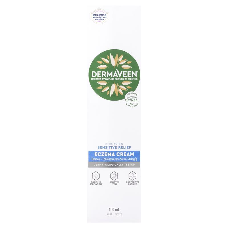 [Expiry: 04/2027] DermaVeen Sensitive Relief Eczema Cream 100mL