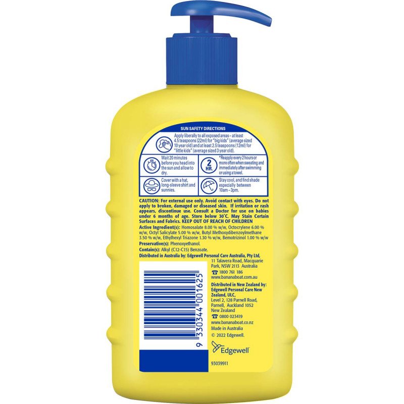 [Expiry: 01/2026] Banana Boat Kids Sunscreen Pump SPF 50+ 400g