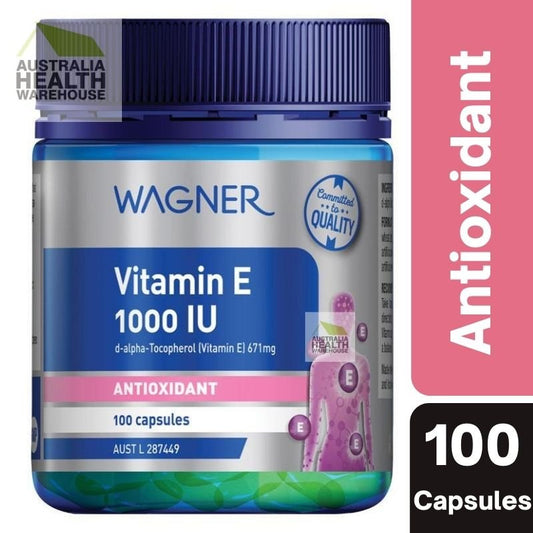 [CLEARANCE Expiry: 06/2024] Wagner Vitamin E 1000IU 100 Capsules