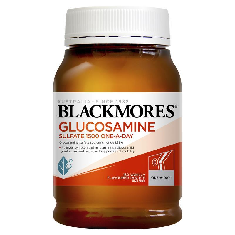 [Expiry: 07/2027] Blackmores Glucosamine Sulfate 1500 One-A-Day 180 Tablets