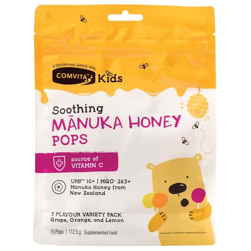 [Expiry: 15/08/2025] Comvita Kids Soothing UMF 10+ Manuka Honey 15 Pops