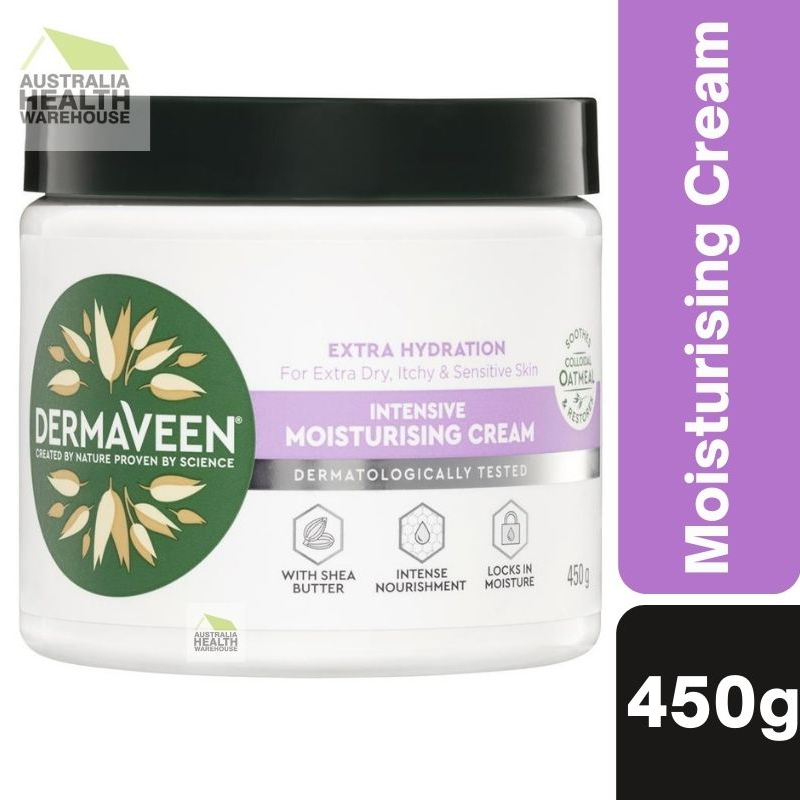 [EXP: 01/2026] DermaVeen Extra Hydration Intensive Moisturising Cream 450g