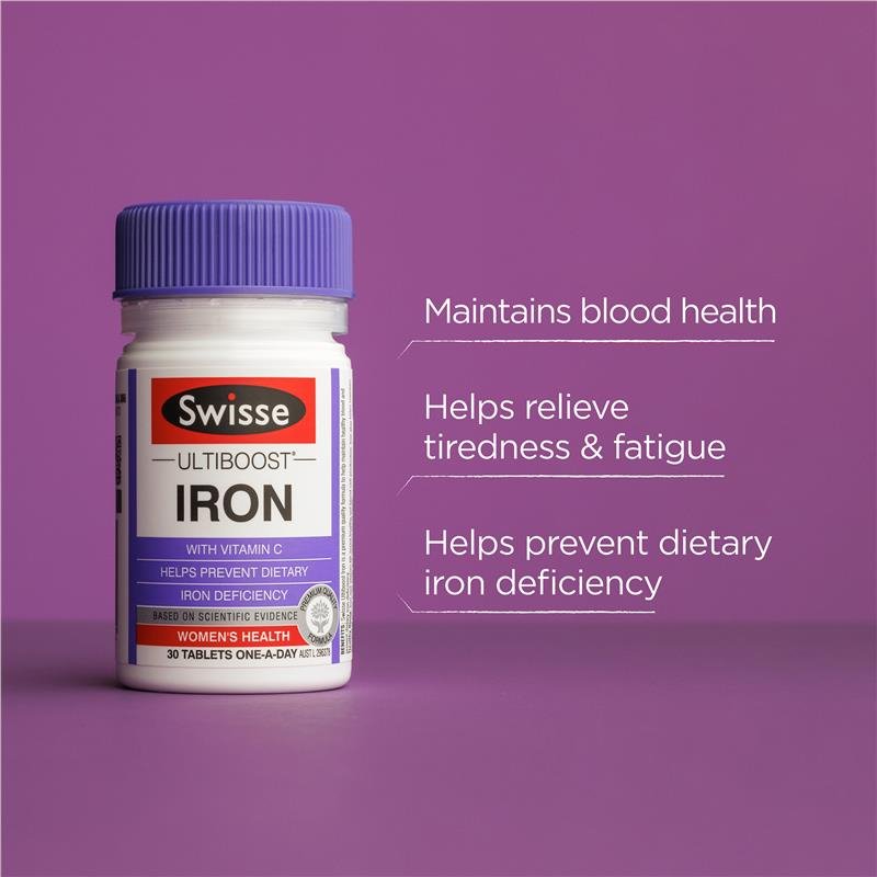 [Expiry: 11/2025] Swisse Ultiboost Iron 30 Tablets