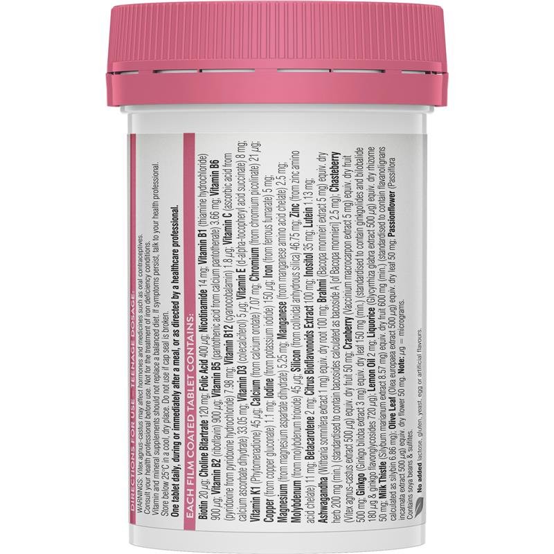 [Expiry: 02/2027] Swisse Ultivite Teenage Women's Multivitamin 60 Tablets