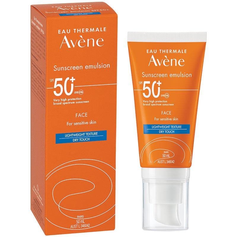 [Expiry: 06/2025] Avène Sunscreen Emulsion SPF 50+ Face For Sensitive Skin 50mL