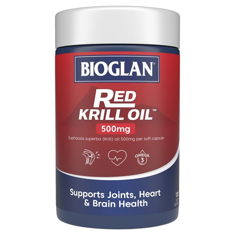 [Expiry: 12/2025] Bioglan Red Krill Oil Triple Action 500mg 120 Capsules