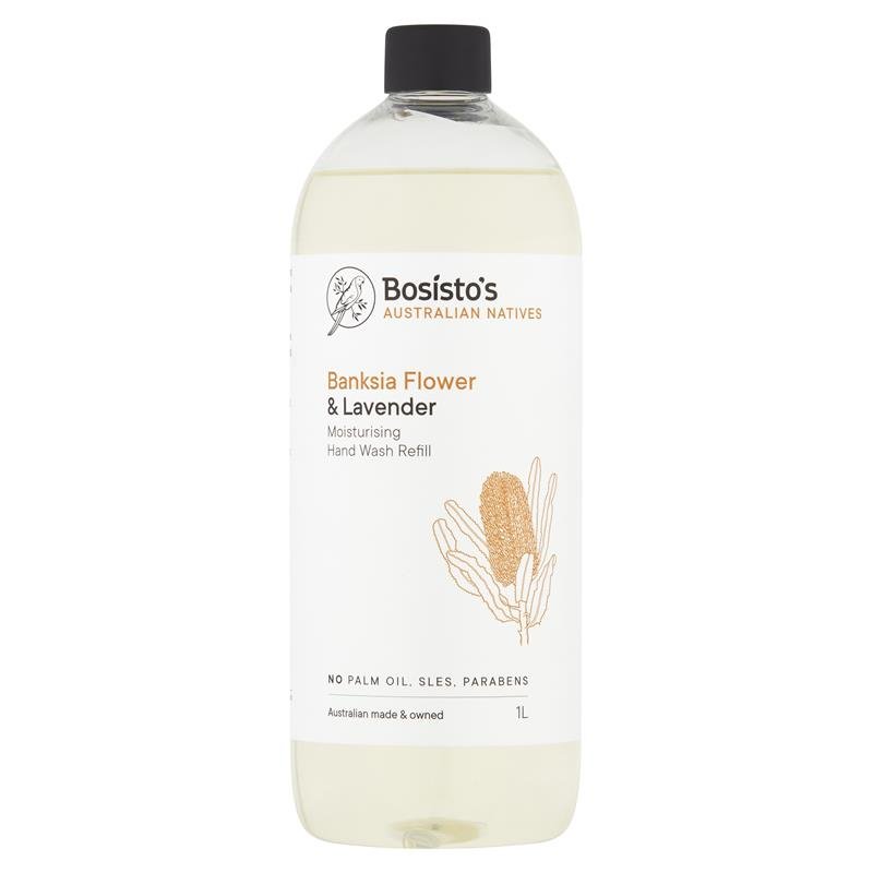 Bosisto's Banksia Flower and Lavender Moisturising Hand Wash Refill - 1 Litre