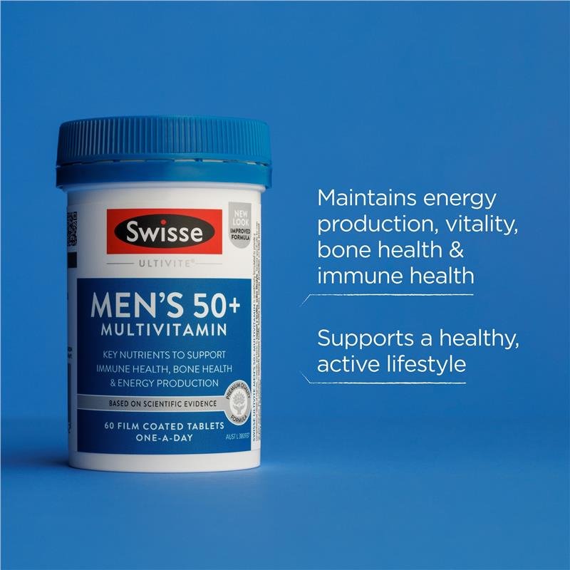 [CLEARANCE Expiry: 03/2025] Swisse Ultivite Men's 50+ Multivitamin 60 Tablets