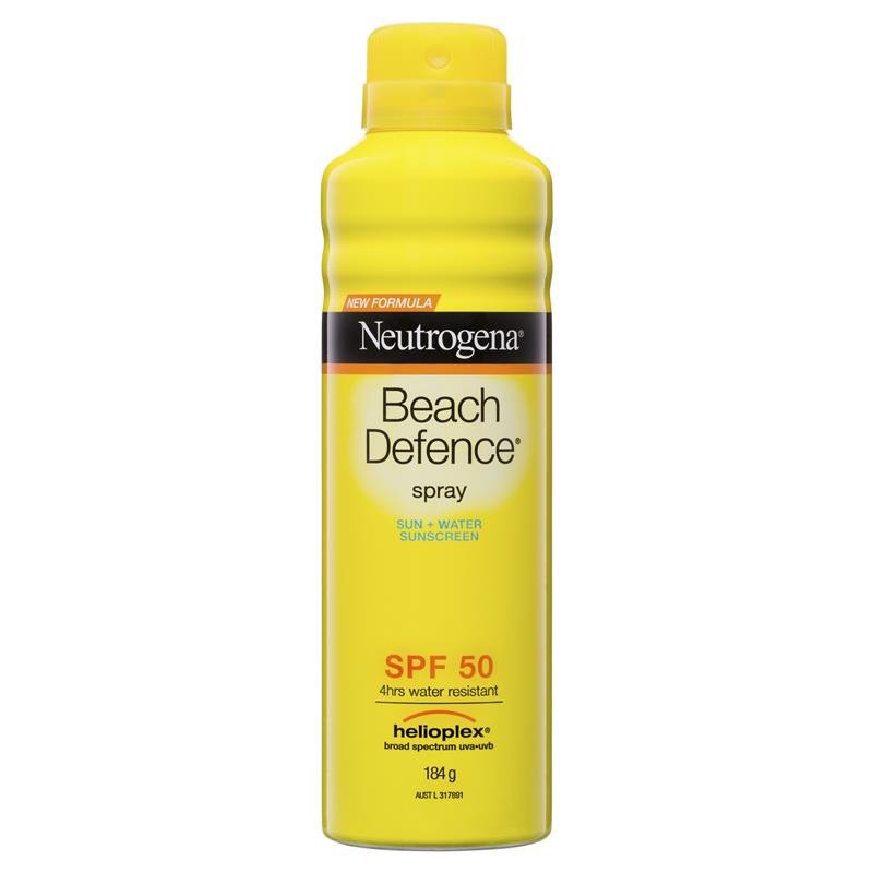 [CLEARANCE Expiry: 02/2025] Neutrogena Beach Defence Sunscreen Spray SPF 50 184g