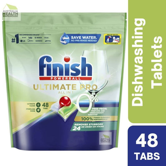 Finish Powerball Ultimate Pro 0% All in 1 Dishwasher Tablets 48 Pack