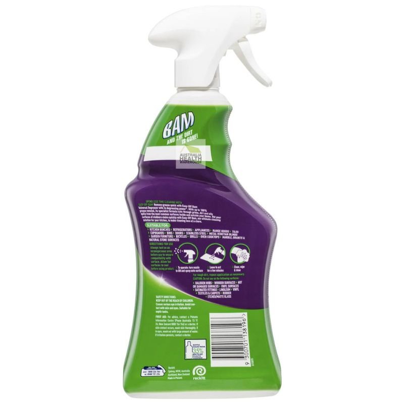 Easy-off Bam Kitchen Cleaner Universal Degreaser Trigger Spray 750mL