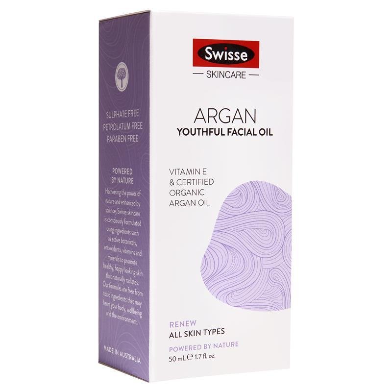 Swisse Skincare Argan Youthful Face Oil 50 mL