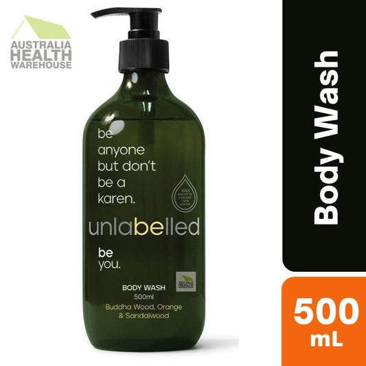 Unlabelled Buddha Wood, Orange & Sandalwood Body Wash 500mL