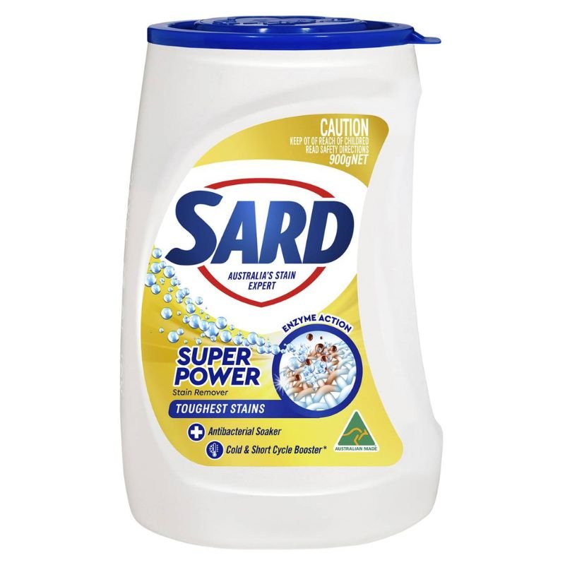 [Expiry: 09/2026] Sard Super Power Stain Remover Antibacterial Powder Soaker 900g