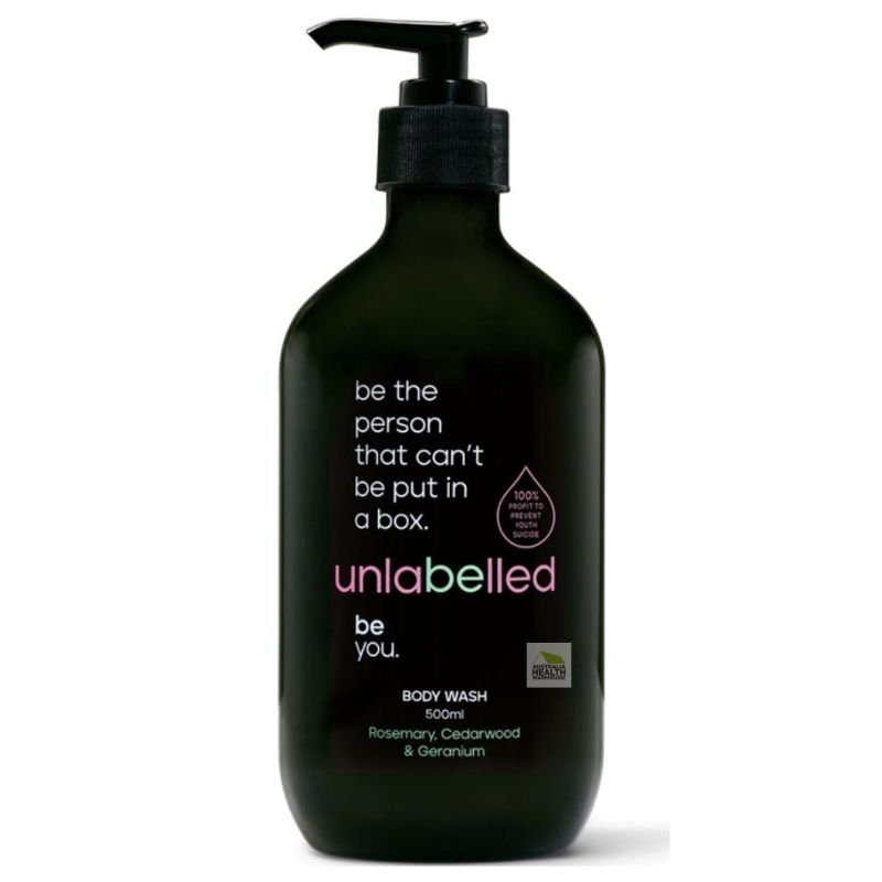 Unlabelled Rosemary, Cedarwood & Geranium Body Wash 500mL