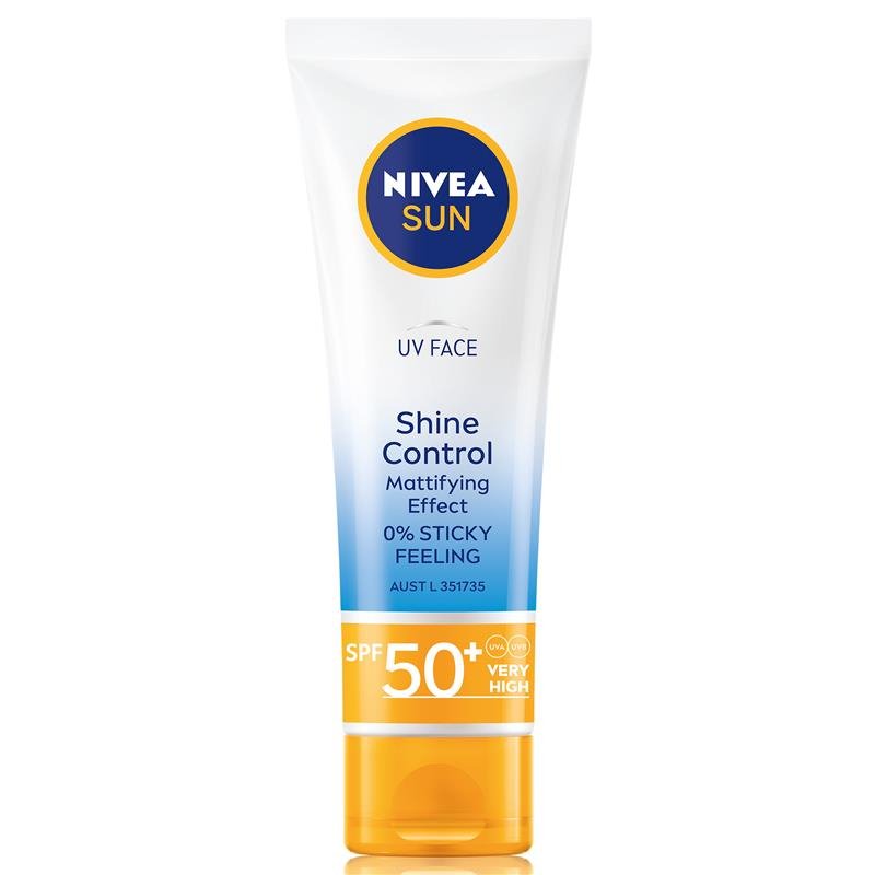 [Expiry: 05/2027] Nivea Sun SPF 50 UV Face Shine Control 50mL