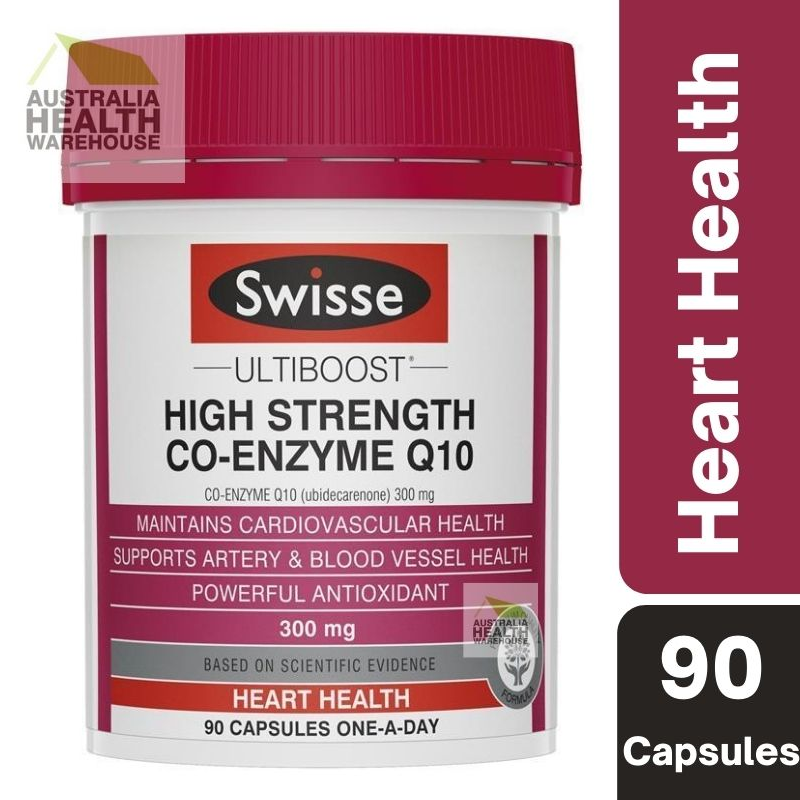 Swisse Ultiboost High Strength Co-Enzyme Q10 300mg 90 Capsules April 2026