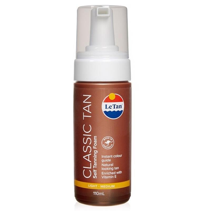 Le Tan Classic Tan Self Tanning Foam Light - Medium 110mL