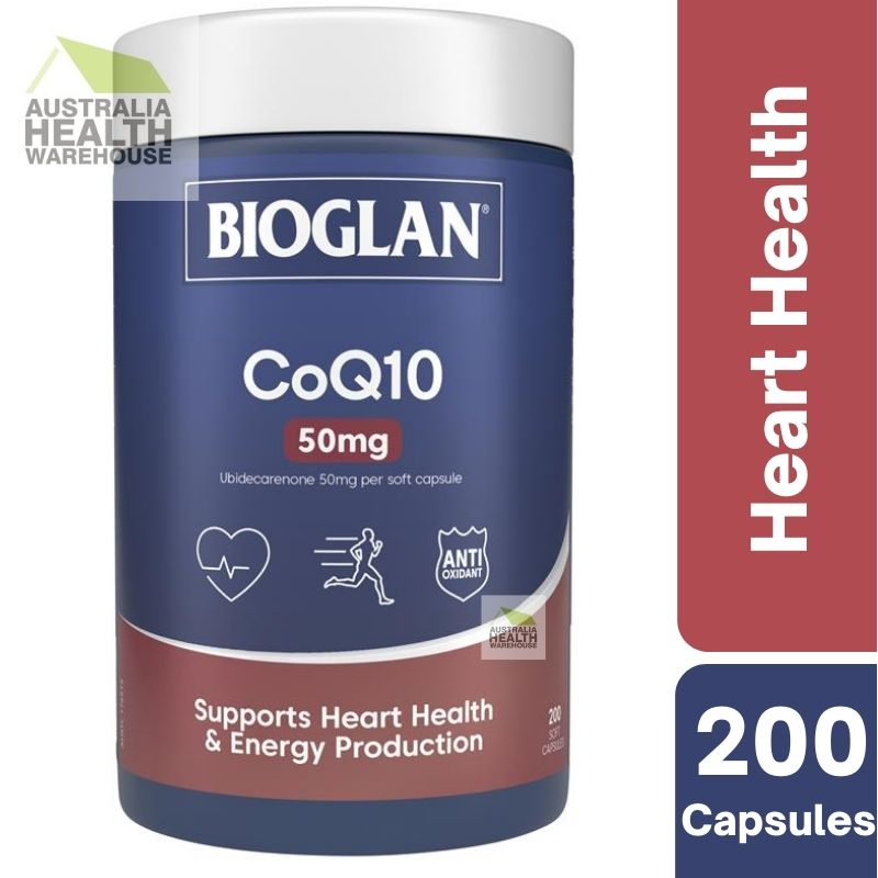 [Expiry: 04/2027] Bioglan CoQ10 50mg 200 Capsules