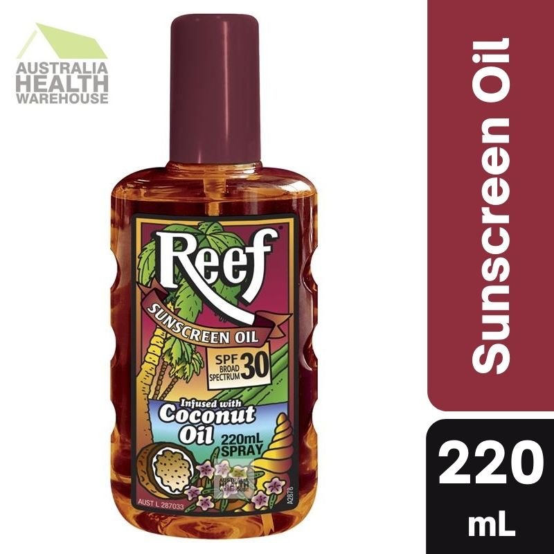 [Expiry: 07/2026] Reef Coconut Oil SPF 30 Moisturising Oil Spray 220mL