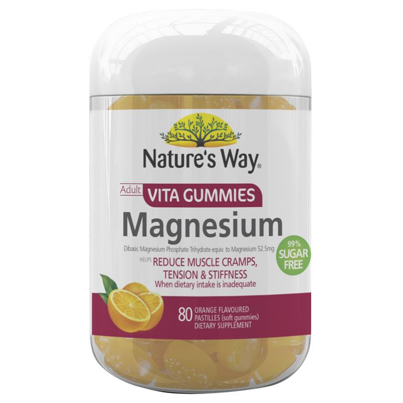 [Expiry: 06/2026] Nature's Way Adult Vita Gummies Magnesium 80 Gummies