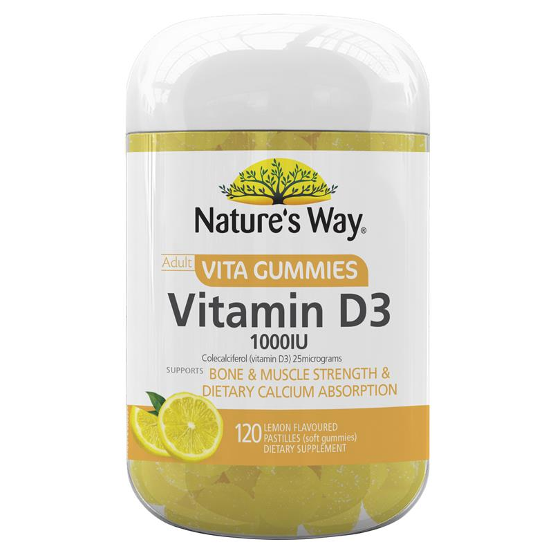 [Expiry: 07/2025] Nature's Way Vita Gummies Adult Vitamin D3 120 Pastilles