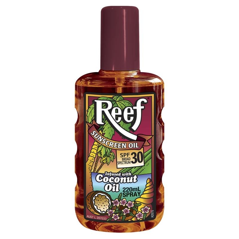 [Expiry: 07/2026] Reef Coconut Oil SPF 30 Moisturising Oil Spray 220mL