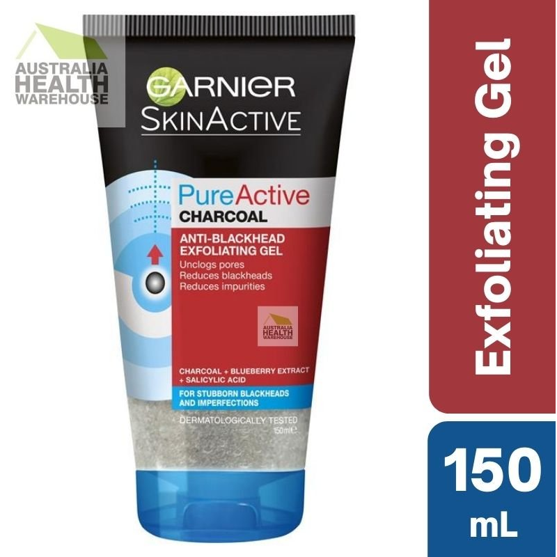 Garnier Pure Active Anti-Blackhead Charcoal Exfoliating Gel 150mL